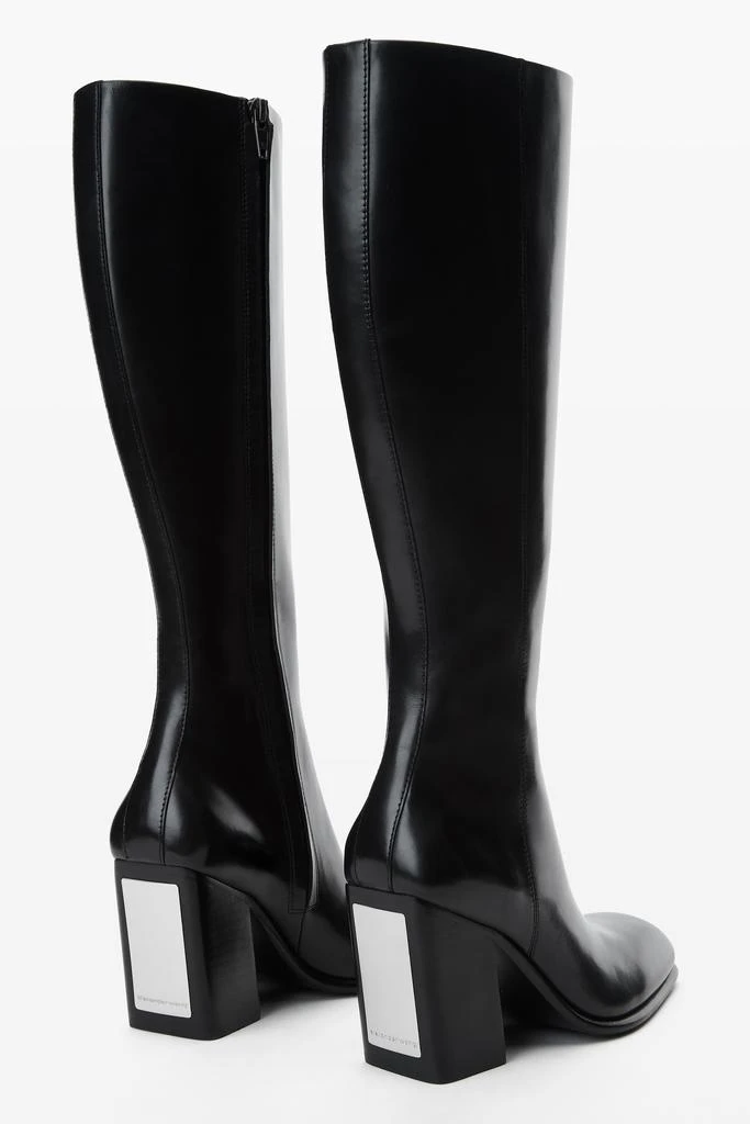 Alexander Wang throttle 95mm knee-high boot in leather 5