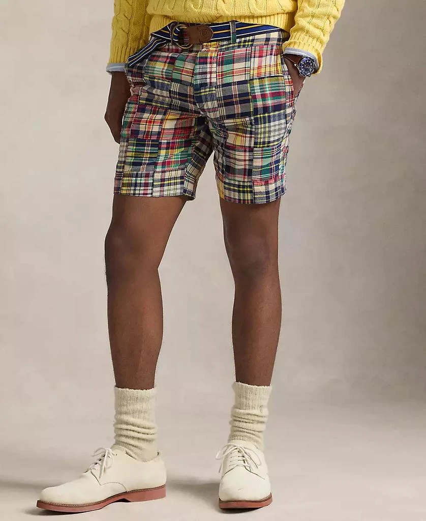 Ralph Lauren Men's 9-Inch Straight Patchwork Madras Shorts 1