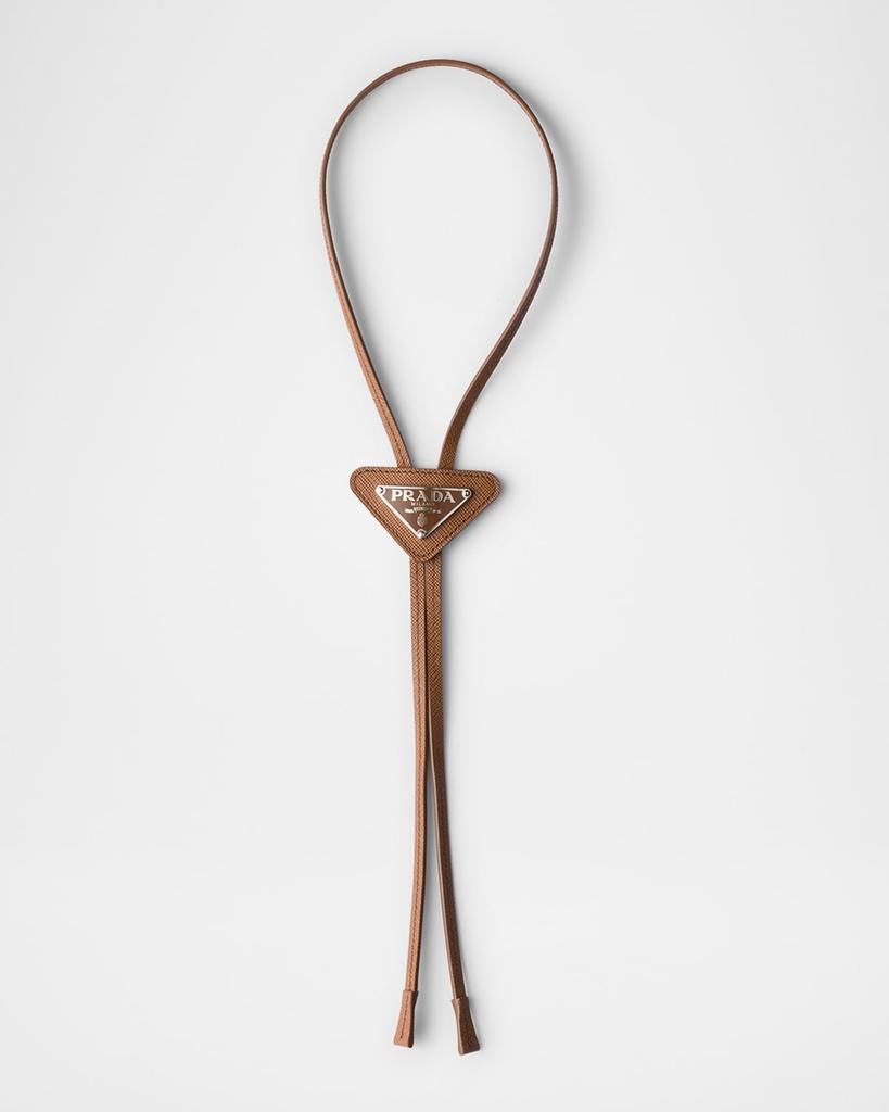 Prada Men's Saffiano Leather Bolo Tie