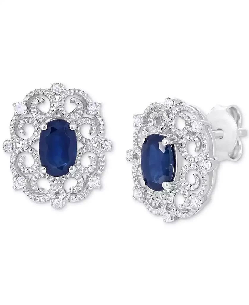 Macy
s Sapphire Milgrain Earrings 3