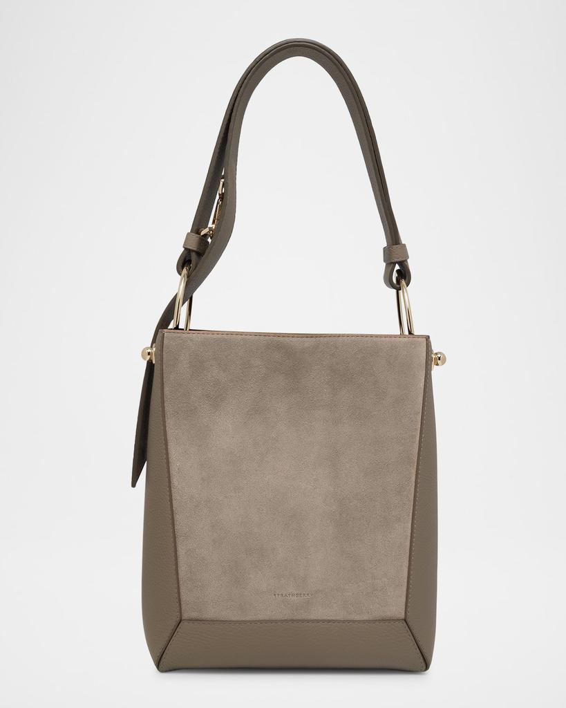 Strathberry Lana Midi Leather Bucket Bag