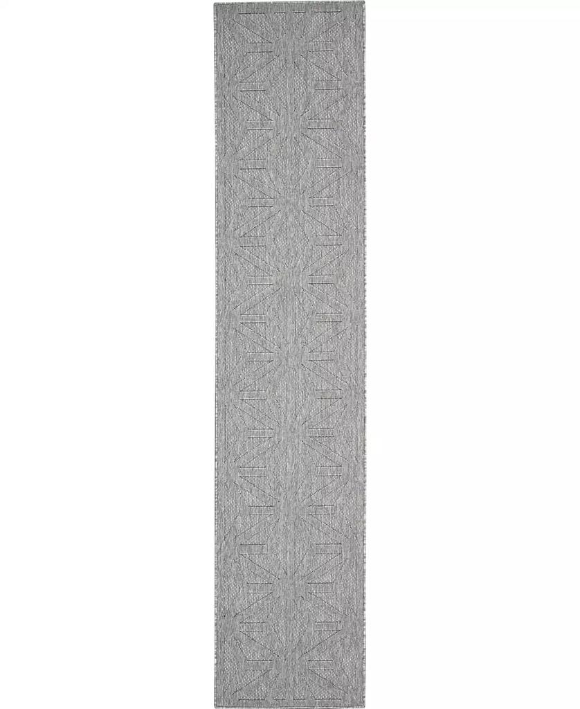 Nourison Cozumel CZM01 Silver 5'3" x 7'3" Outdoor Area Rug