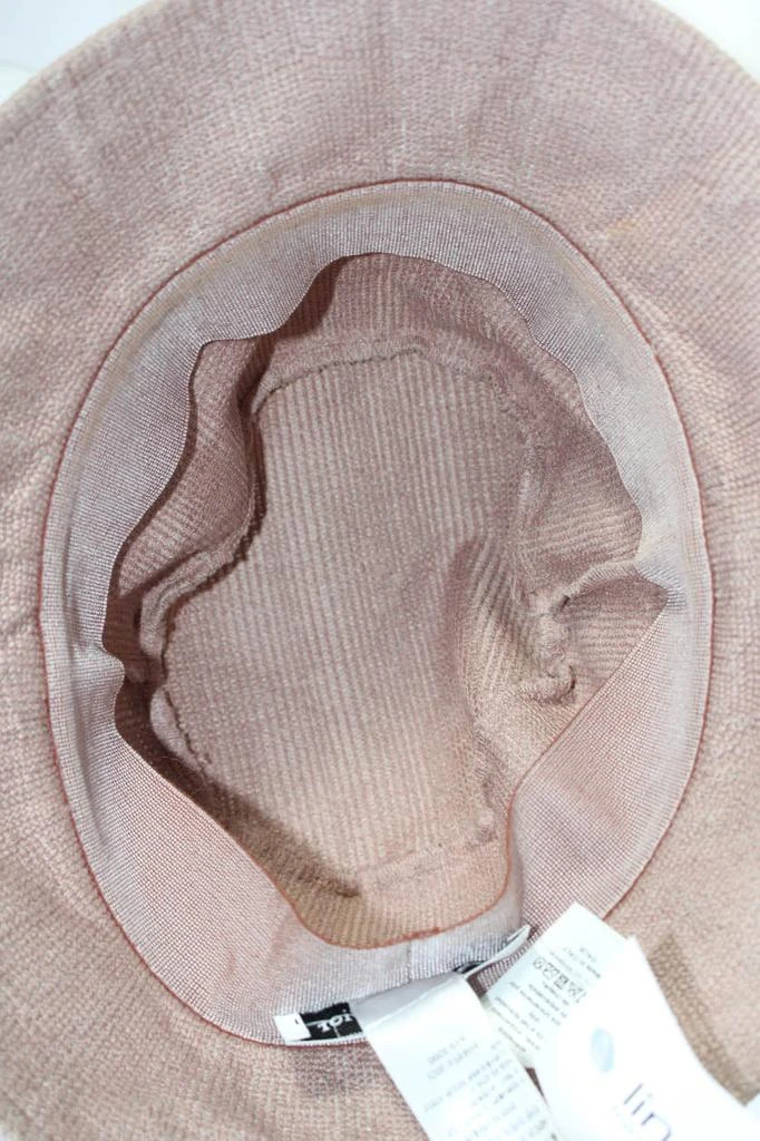 Dior Womens Cotton Logo Trim Bucket Hat Pink 6