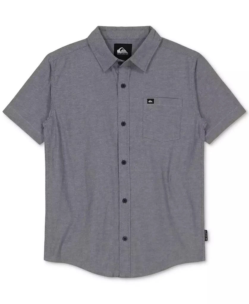 Quiksilver Big Boys Oxford Classic Short-Sleeve Woven Cotton Shirt 1
