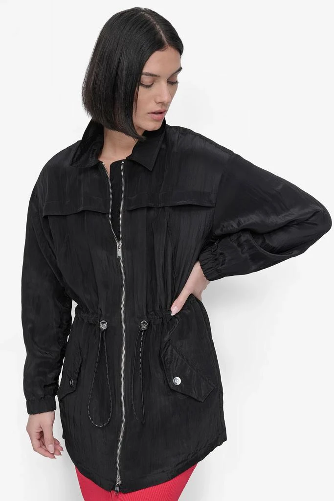 DKNY LONG SLEEVE TEXTURED ANARAK JACKET 6