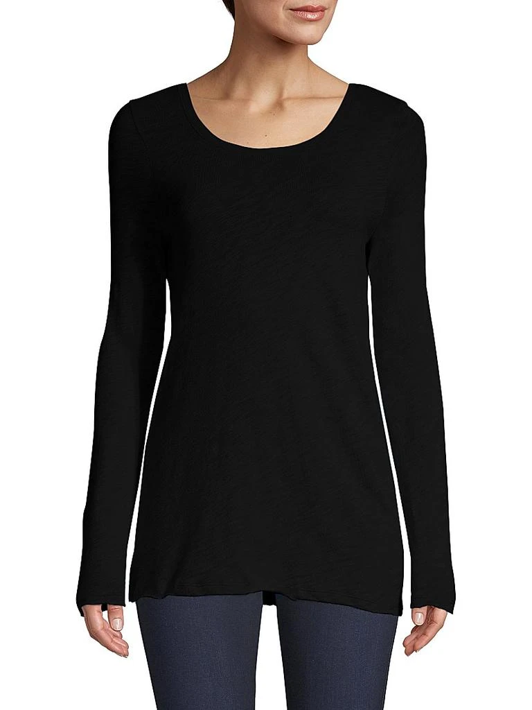 ATM Anthony Thomas Melillo Destroyed Wash Long-Sleeve Slub Jersey Tee 3
