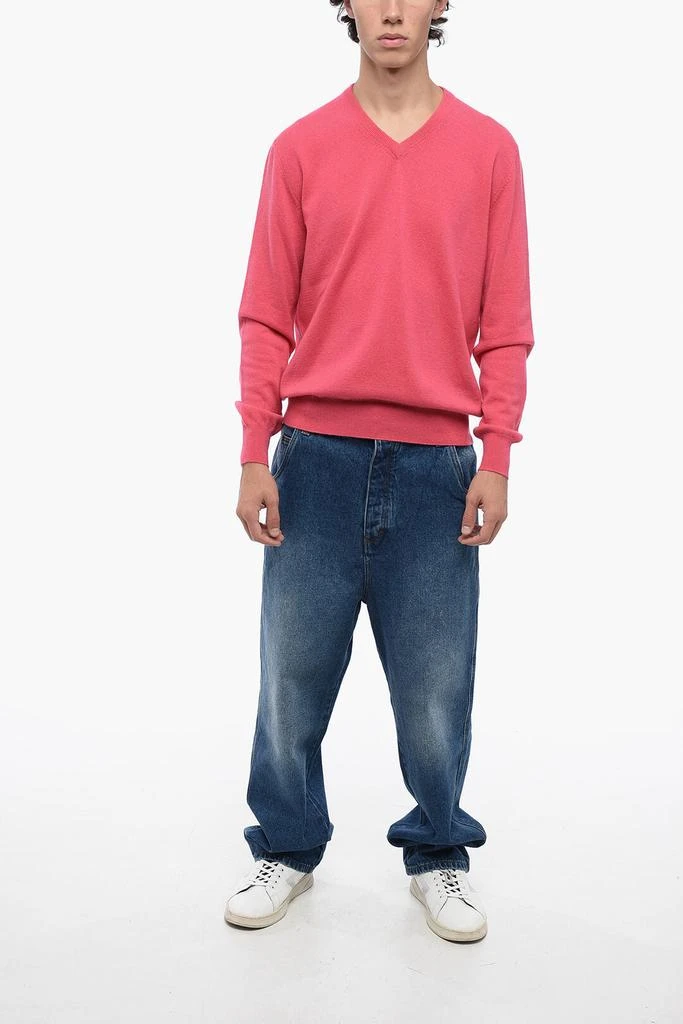 BRUNO MANETTI V-Neck Cashmere Sweater 4