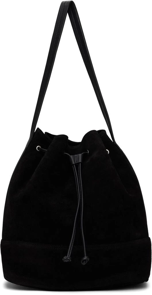 Nothing Written Black Suede Bucket Bag 1