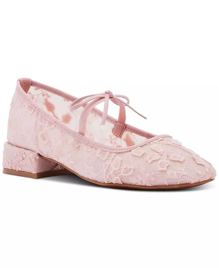Madden Girl Egret Block-Heel Mary-Jane Bow Ballet Flats 1
