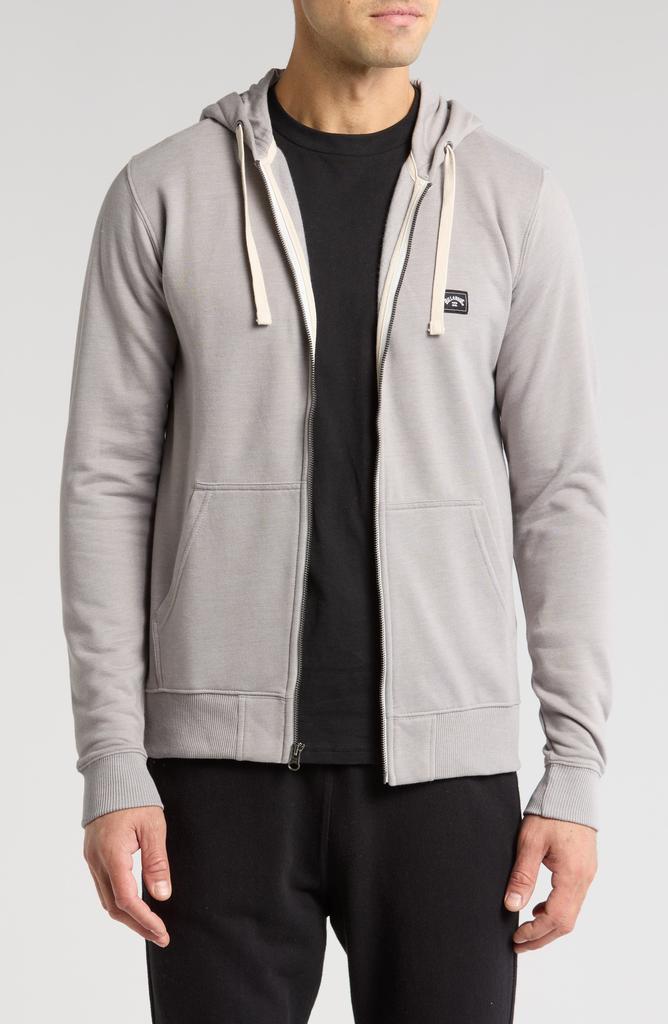 Billabong Classic Cotton & Recycled Polyester Blend Fleece Zip-Up Hoodie
