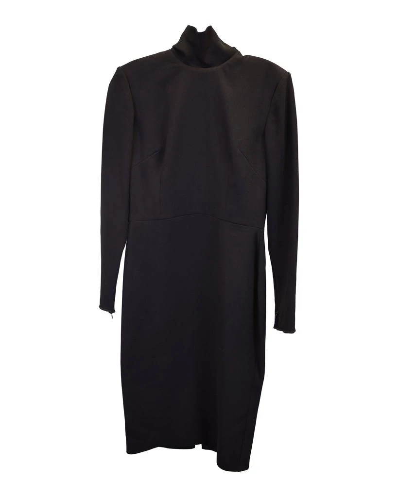 Alex Perry Mock Neck Dress in Black Triacetate 1