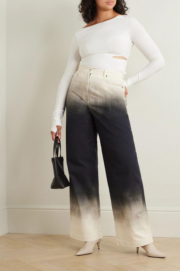 Peter Do Dégradé high-rise wide-leg jeans