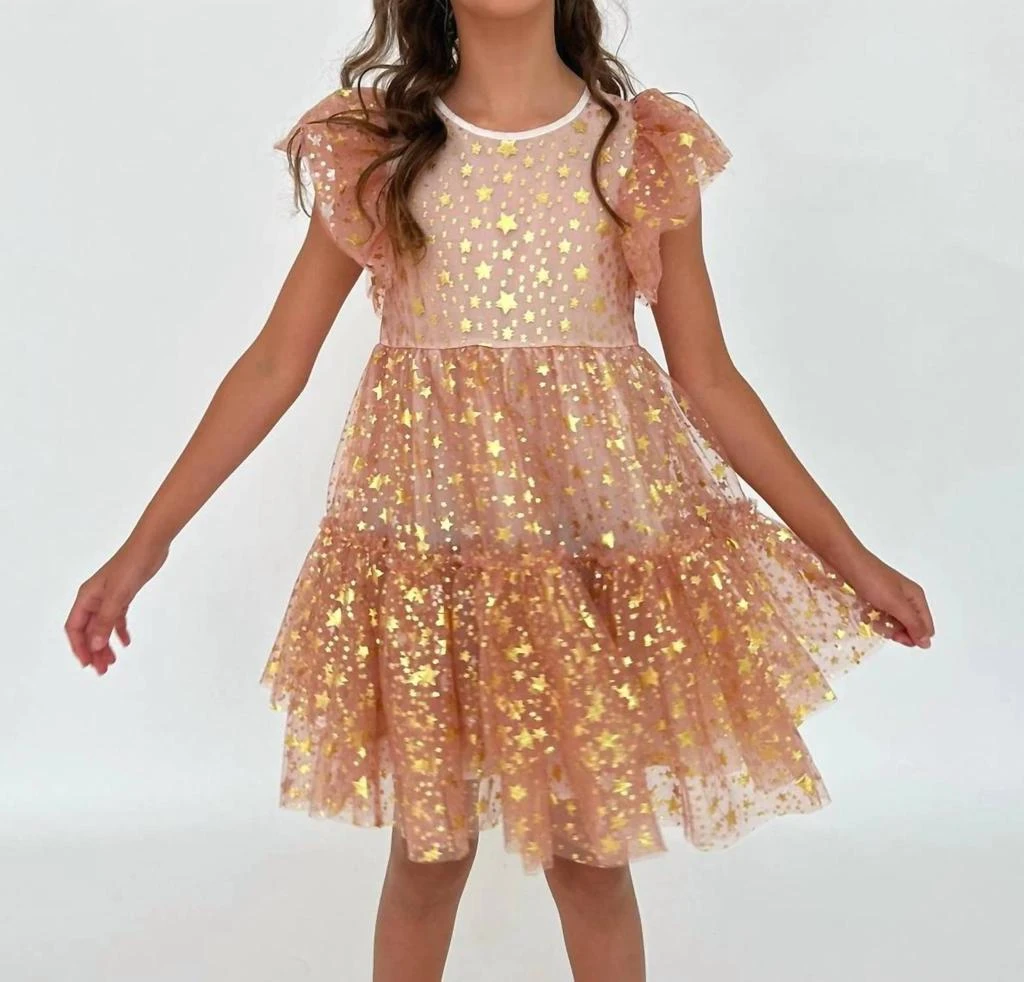 Lola + The Boys Lola + The Boys - Girls Goldie Star Dress