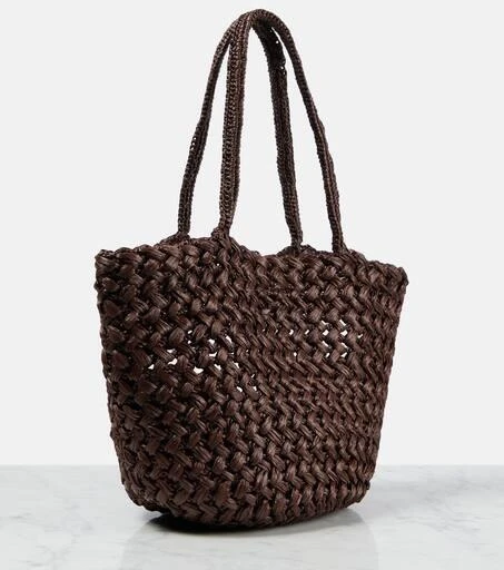 The Row Estelle raffia tote bag 4