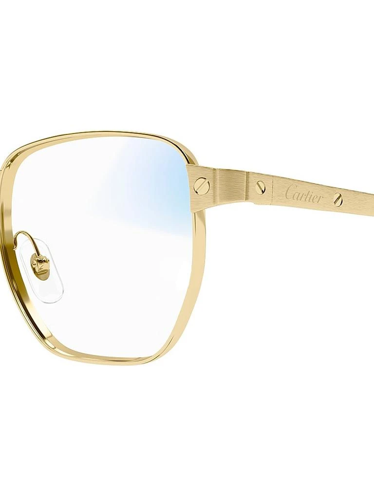 Cartier Santos Classic 53MM Blue-Block Navigator Sunglasses 3