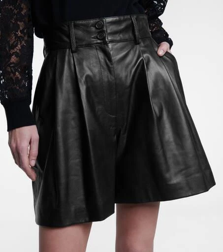 Dolce
Gabbana High-rise leather shorts 4