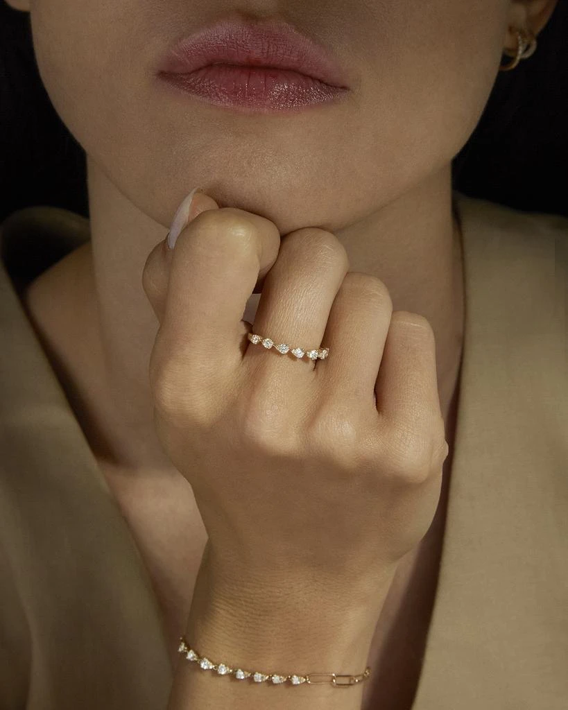 STONE AND STRAND 7 Pear Illusion Diamond Ring 2