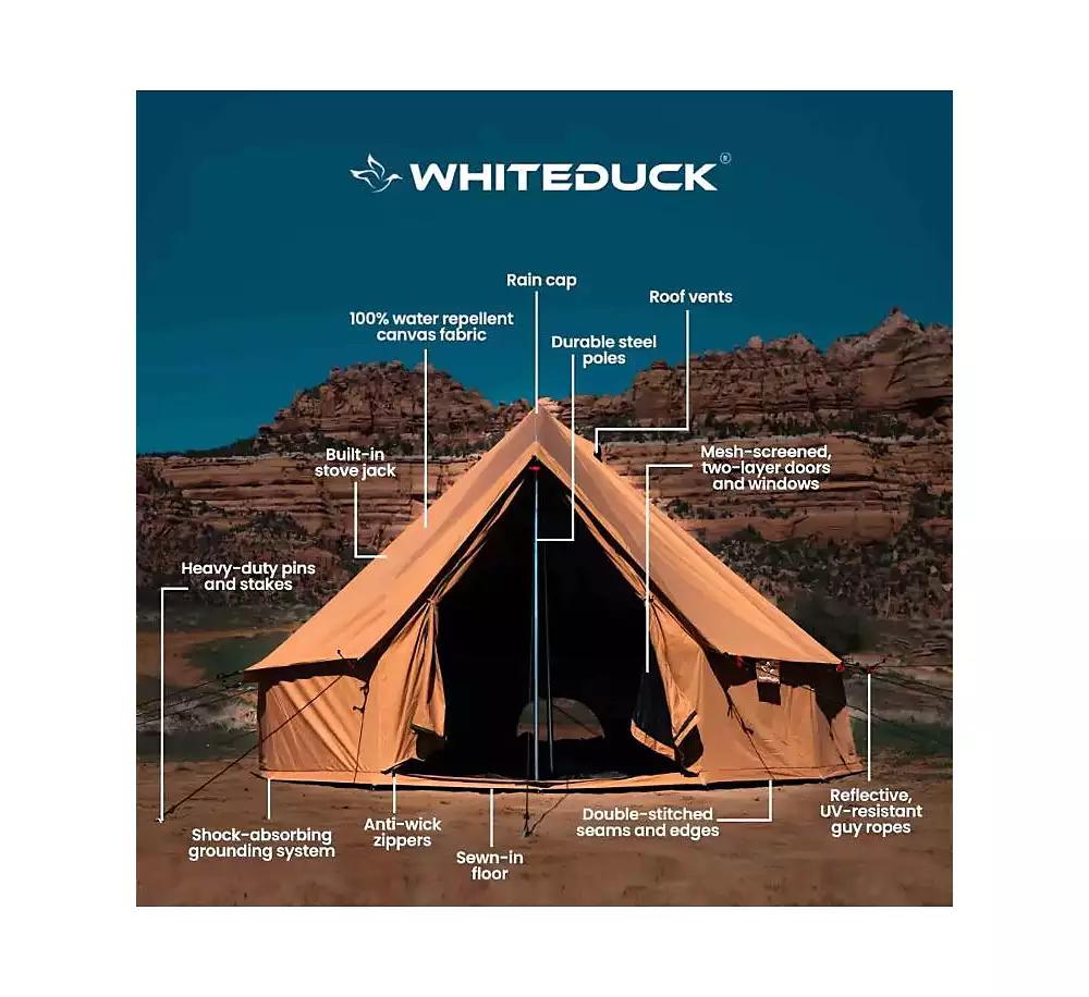 Whiteduck Outdoors Regatta Bell tent - 10' (Sapphire Blue, Water Repellent)