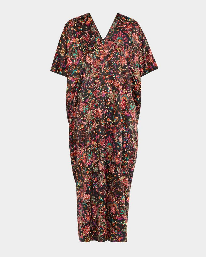 Natori Granada Floral-Print Maxi Caftan 1
