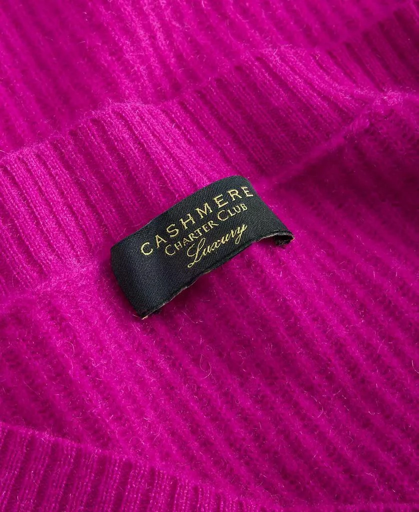 Charter Club Women's Petite 100% Cashmere Ribbed V-Neck Sweater, Created for Macy's 5