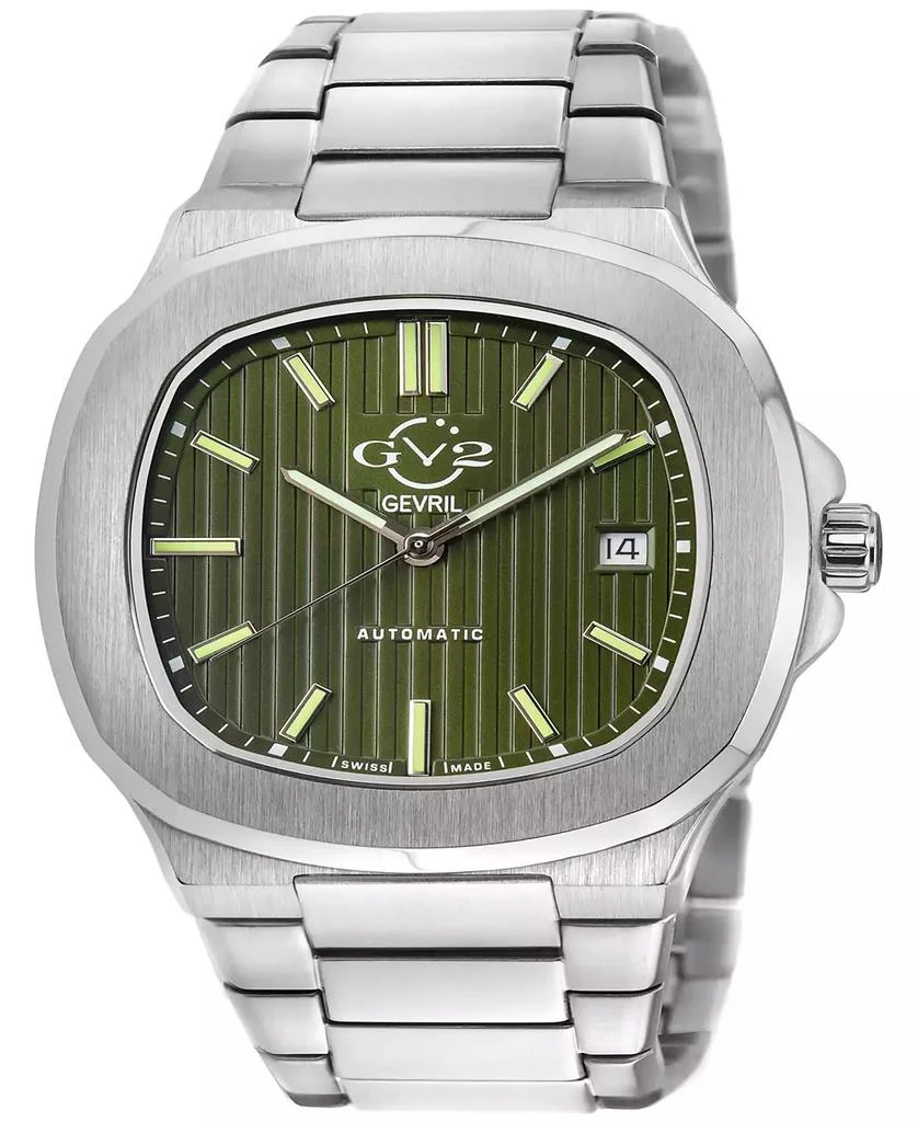 Gevril Men's Potente Silver-Tone Stainless Steel Watch 40mm 1
