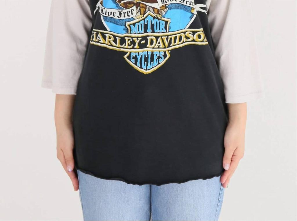 MadeWorn Harley Davidson Raglan In Black