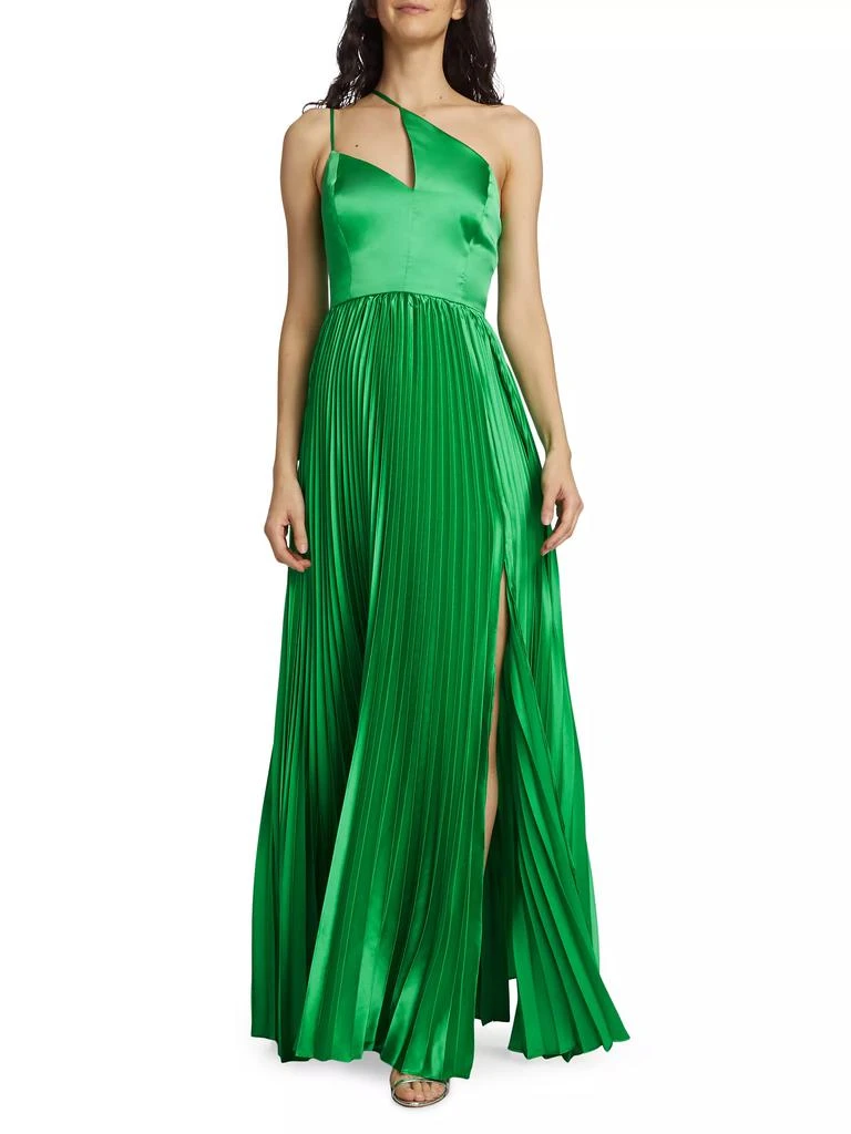 Amur Khari Pleated Asymmetric Gown 2