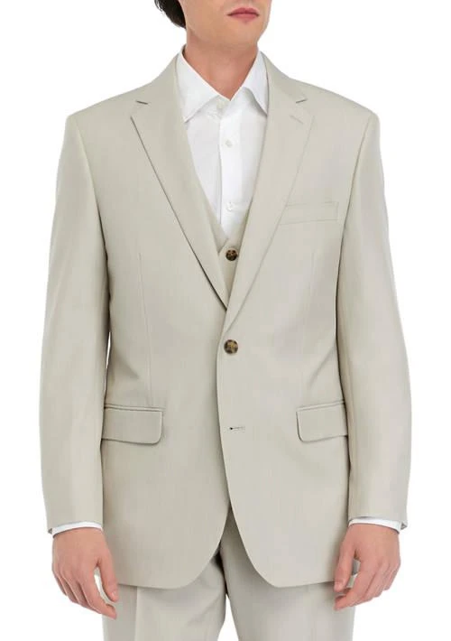 Saddlebred® Tan Tonal Solid Suit Coat 1