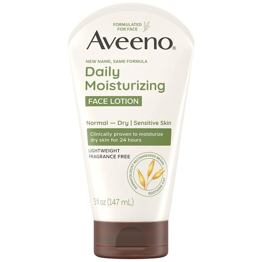 Aveeno Daily Moisturizing Face Lotion with Soothing Prebiotic Oat, Fragrance-Free 1