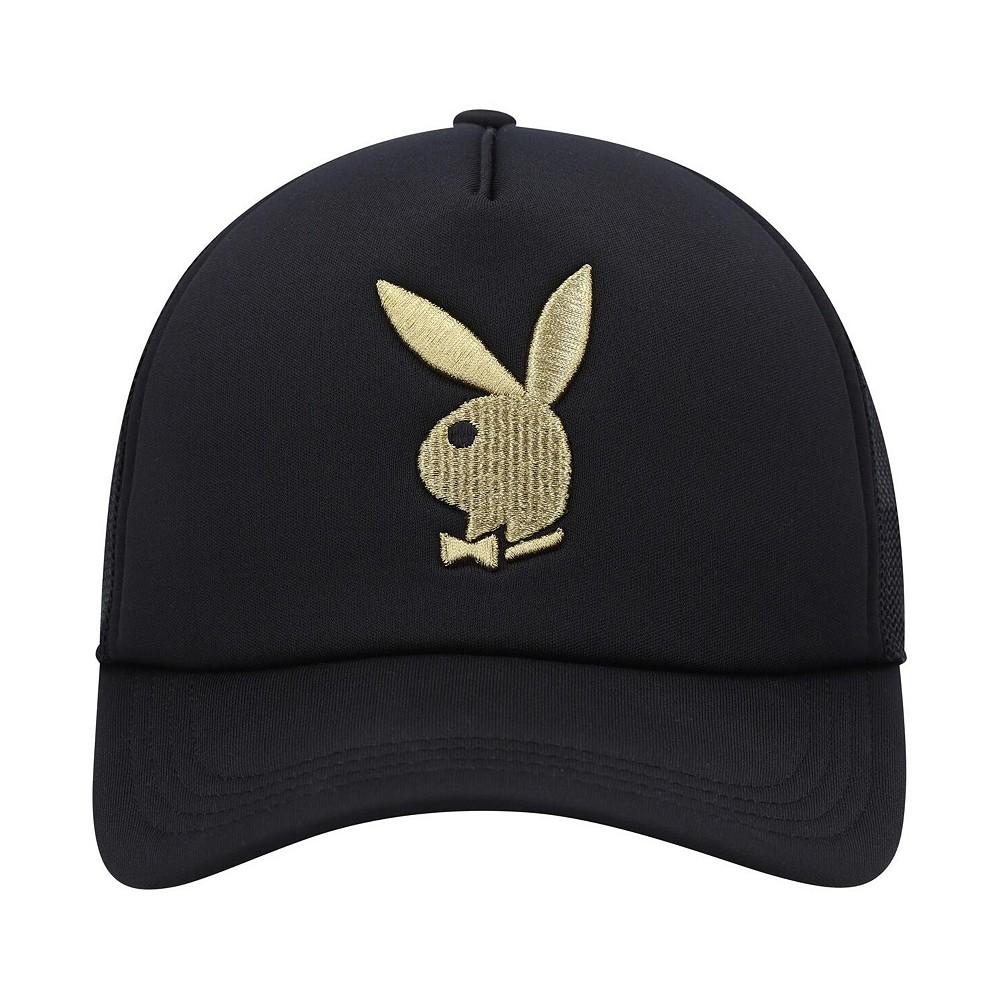 Playboy Men's Black Foam Trucker Snapback Hat