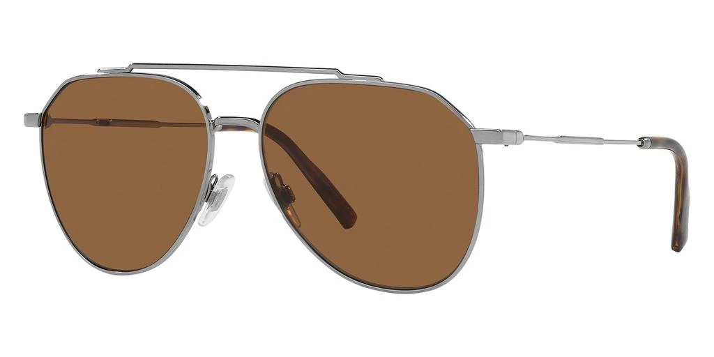 Dolce & Gabbana Brown Pilot Men's Sunglasses DG2296 04/73 58 1