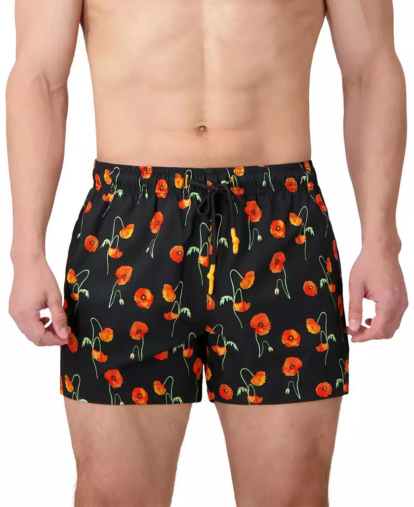 Sunset and Vines Men's Floral Woven Swim Trunks 2