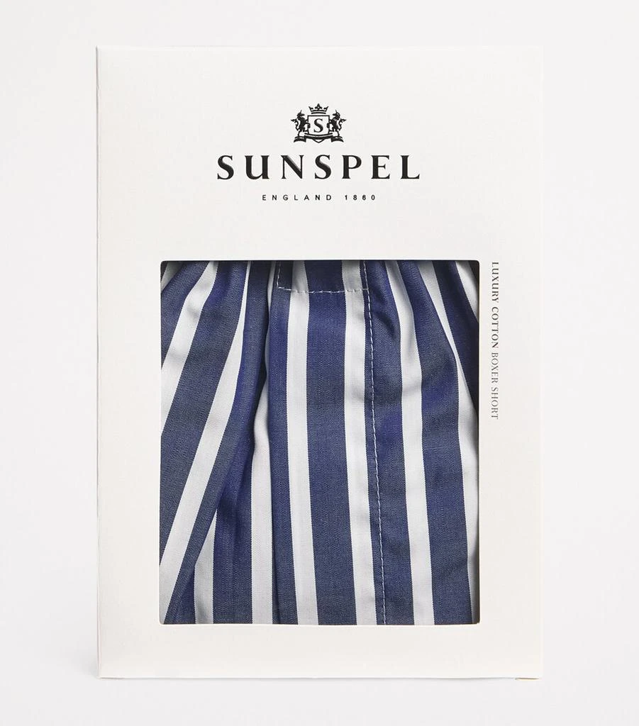 Sunspel Cotton Classic Striped Boxer Shorts 4