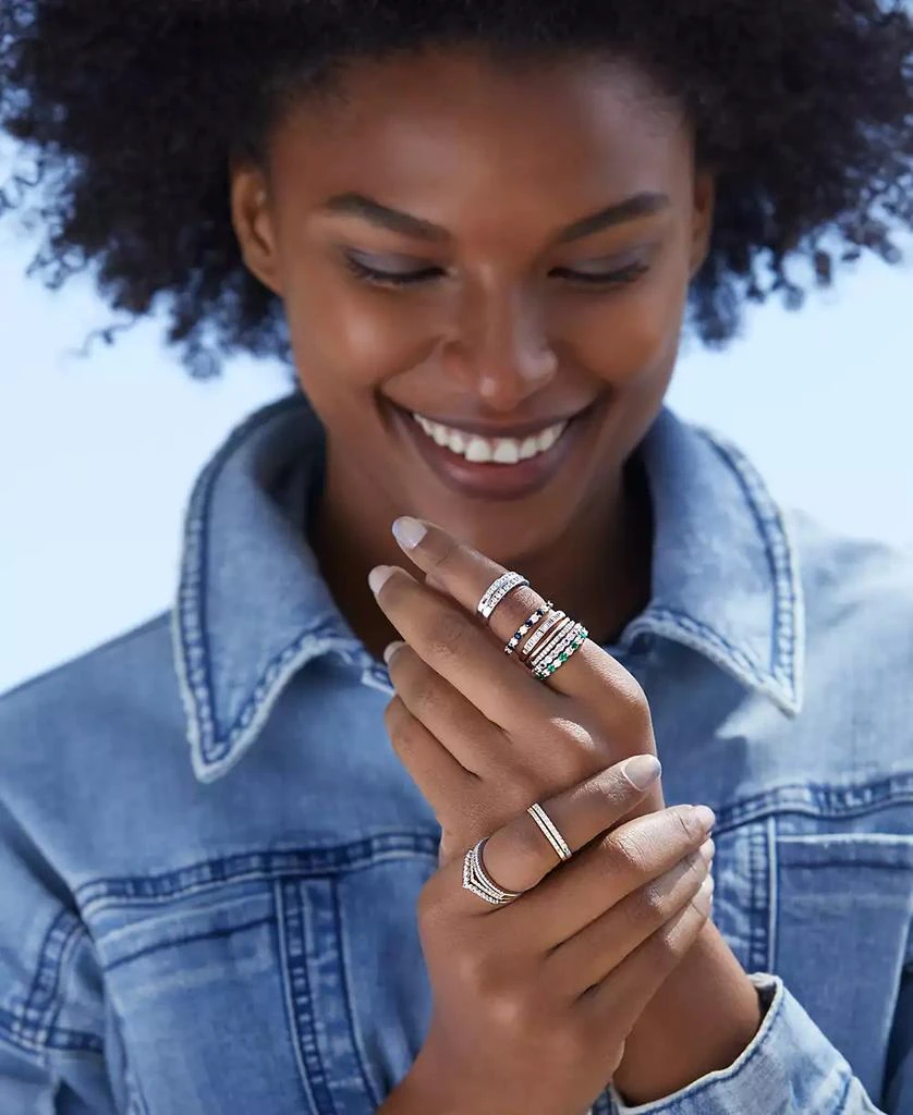 Macy's Diamond "V" Stackable Ring (1/10 ct. t.w.) 4