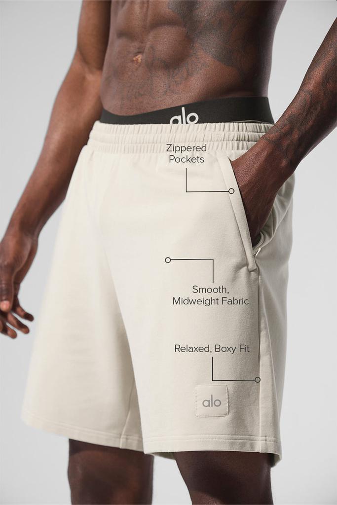 Alo 7" Double Take Short - Bone
