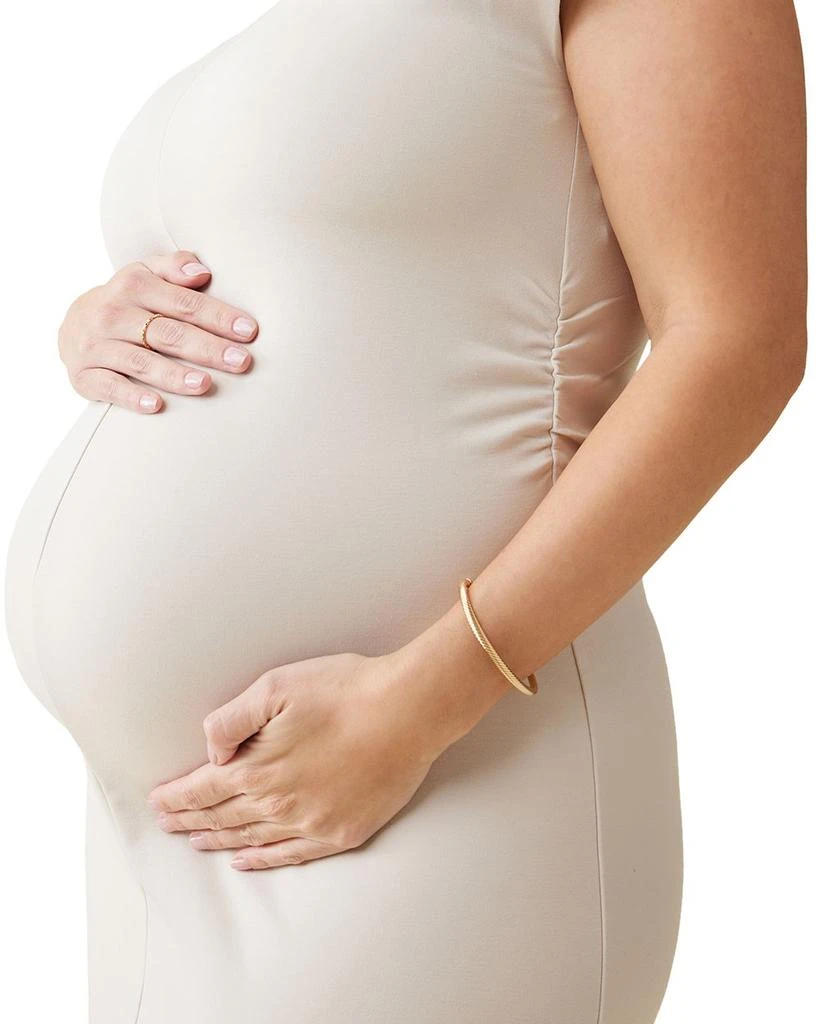 Ingrid & Isabel Maternity Ruched A Line Knit Dress 4