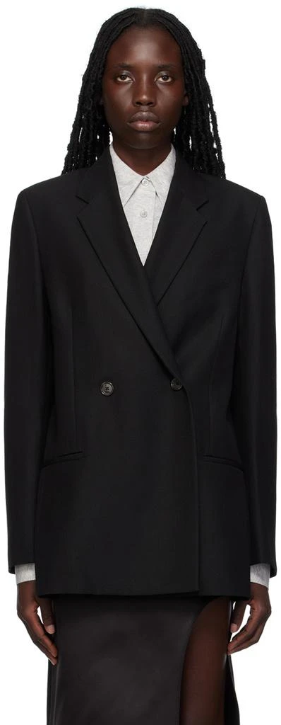 Totême Black Double-Breasted Blazer 1
