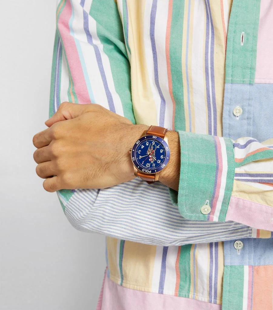 Ralph Lauren Bronze Polo Sport Watch 42mm 2