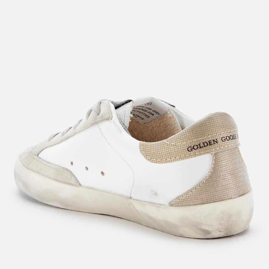 Golden Goose Golden Goose Toddlers' Checkered Glitter Toe Heel - White/Silver/Rose Quartz/Gold