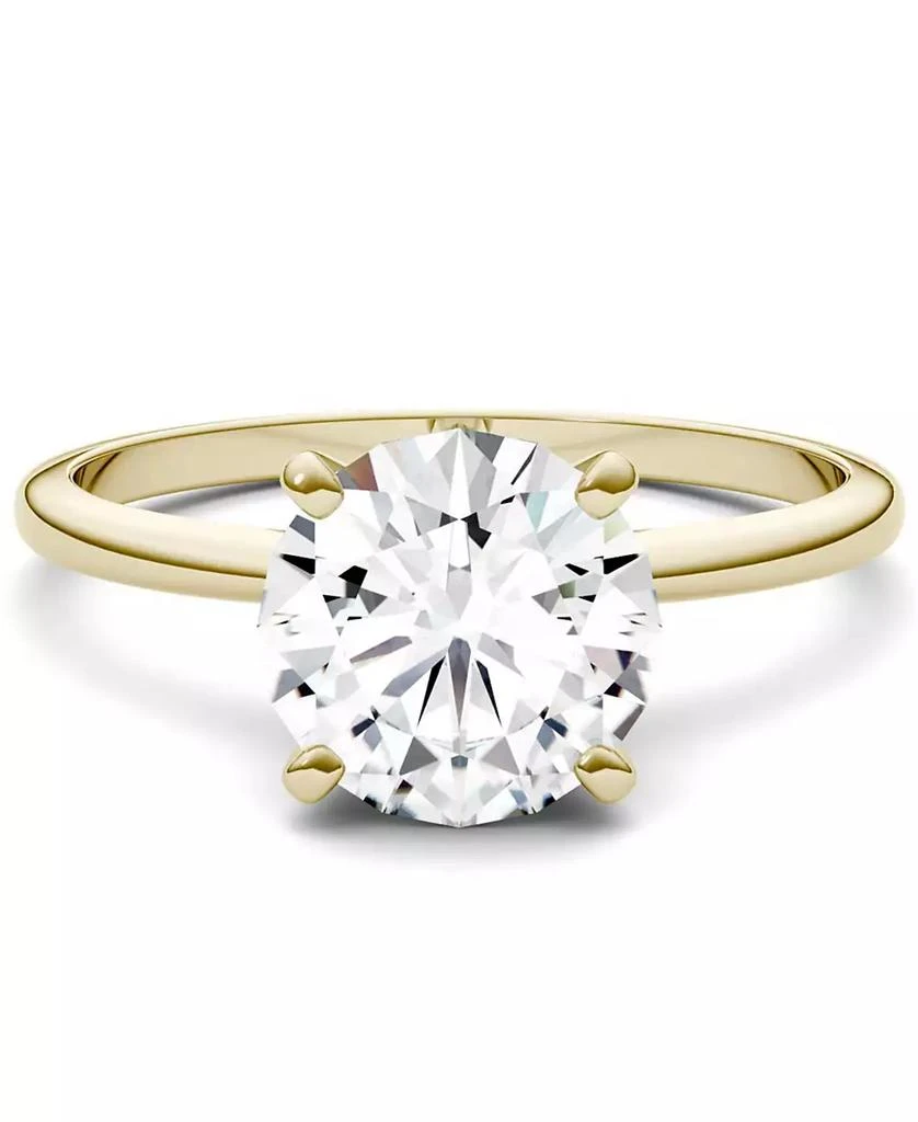 Charles
Colvard Moissanite Solitaire Ring (1 ct. t.w. DEW) in 14k White Gold 3