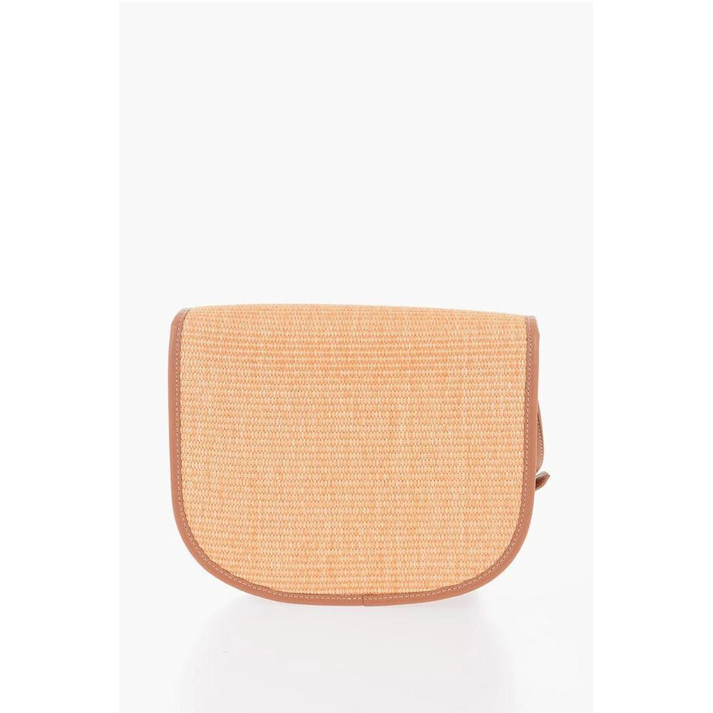 Moschino LOVE Rafia Crossbody Bag With Faux Leather Women's Trimmings 2