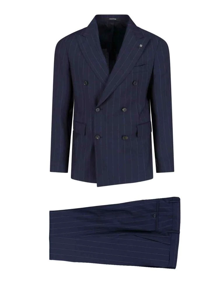 TAGLIATORE Double-Breasted Suit – Blue