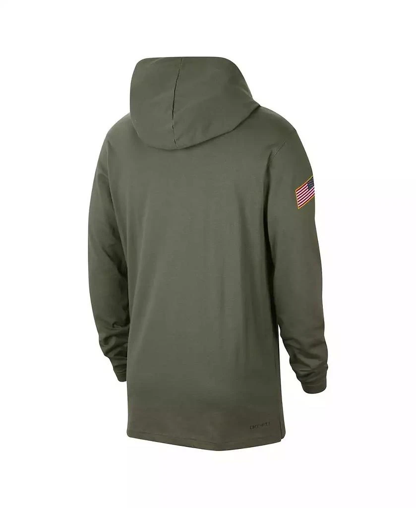 NIKE Men's Olive Tennessee Volunteers Military-Inspired Pack Long Sleeve Hoodie T-shirt 3