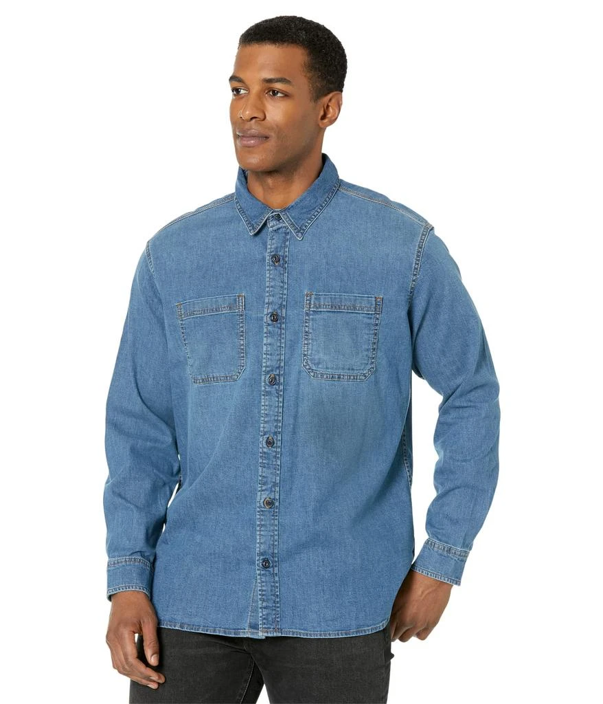 L.L.BEAN BeanFlex Denim Shirt Traditional Fit 1