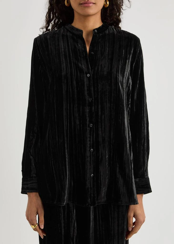 Eileen Fisher Velvet blouse 3