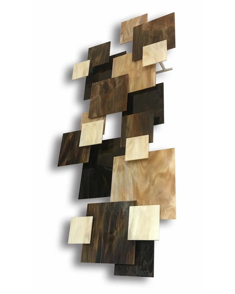 Karo Studios Cosmos Vertical Glass Wall Sculpture 3