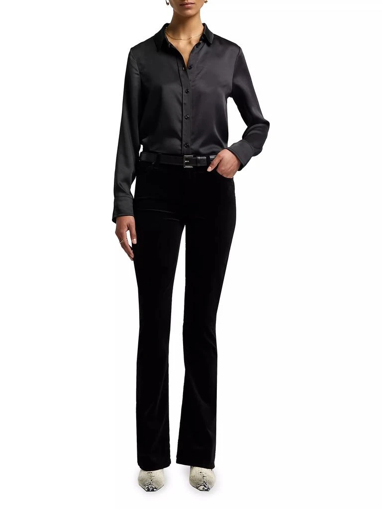 7 For All Mankind Ali Velvet Low-Rise Flared Jeans 2