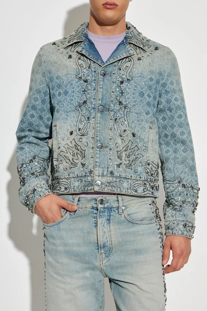 AMIRI Embroidered denim jacket 3