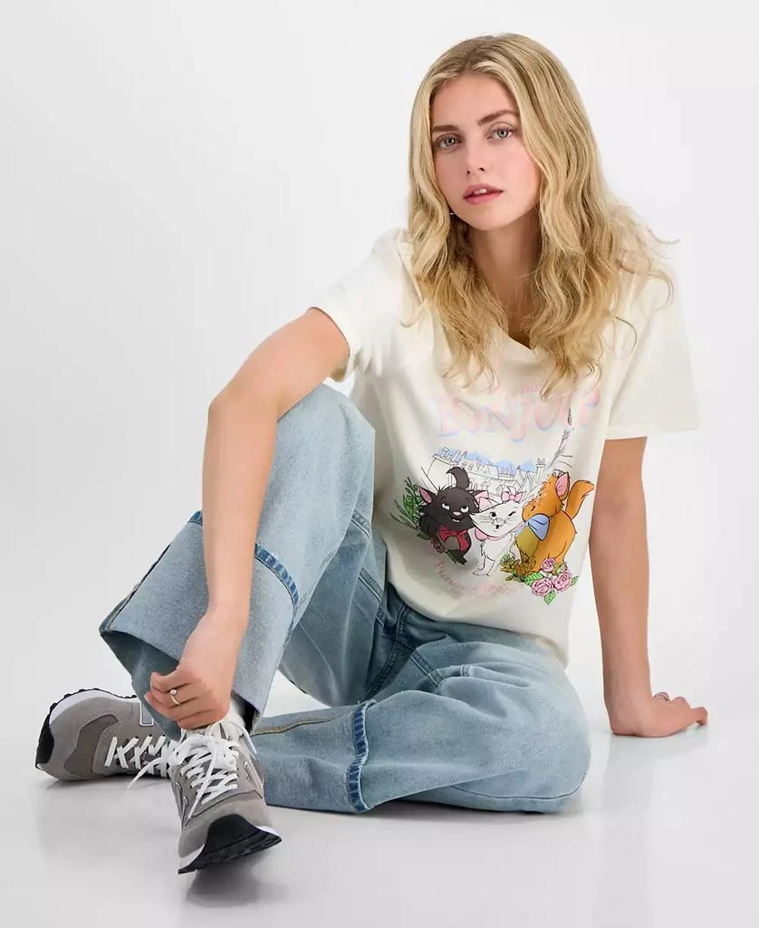 Love Tribe Juniors' Bonjour Graphic-Print T-Shirt 2
