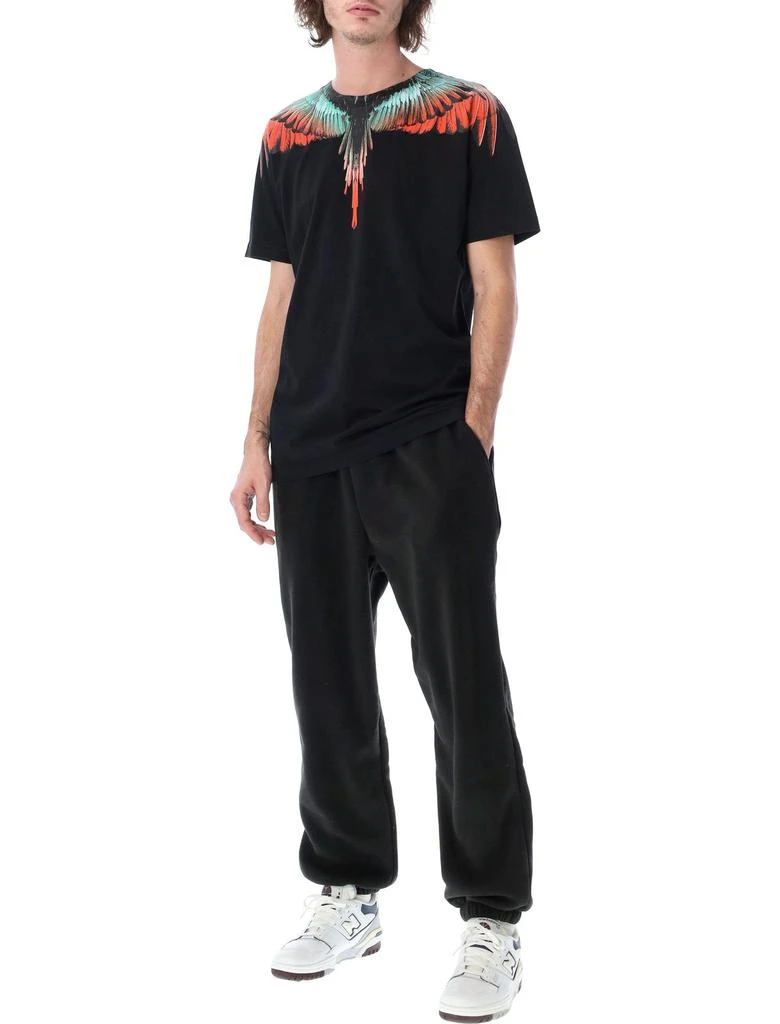 Marcelo Burlon Marcelo Burlon County Of Milan Wings Printed Crewneck T-Shirt 4